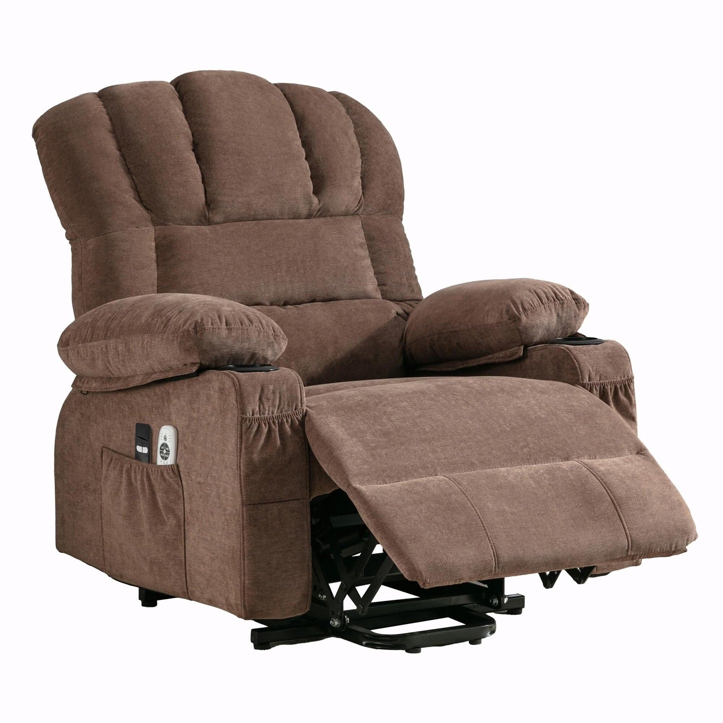 Fauteuil de massage électrique avec chauffage, vibrations et port USB
