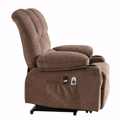 Fauteuil de massage électrique avec chauffage, vibrations et port USB