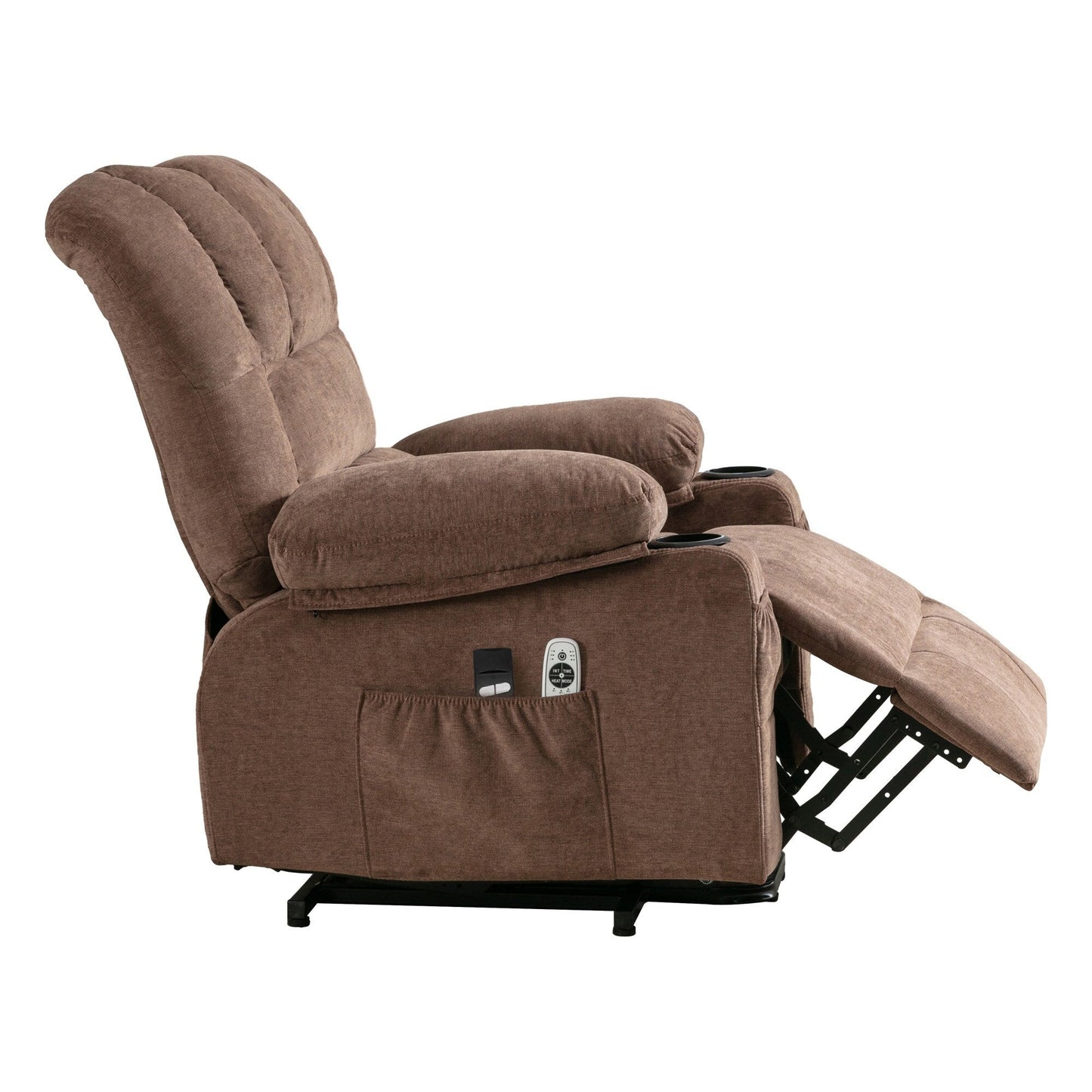 Fauteuil de massage électrique releveur, adapté aux personnes âgées, avec fonctions de chauffage et de vibration, et port USB.