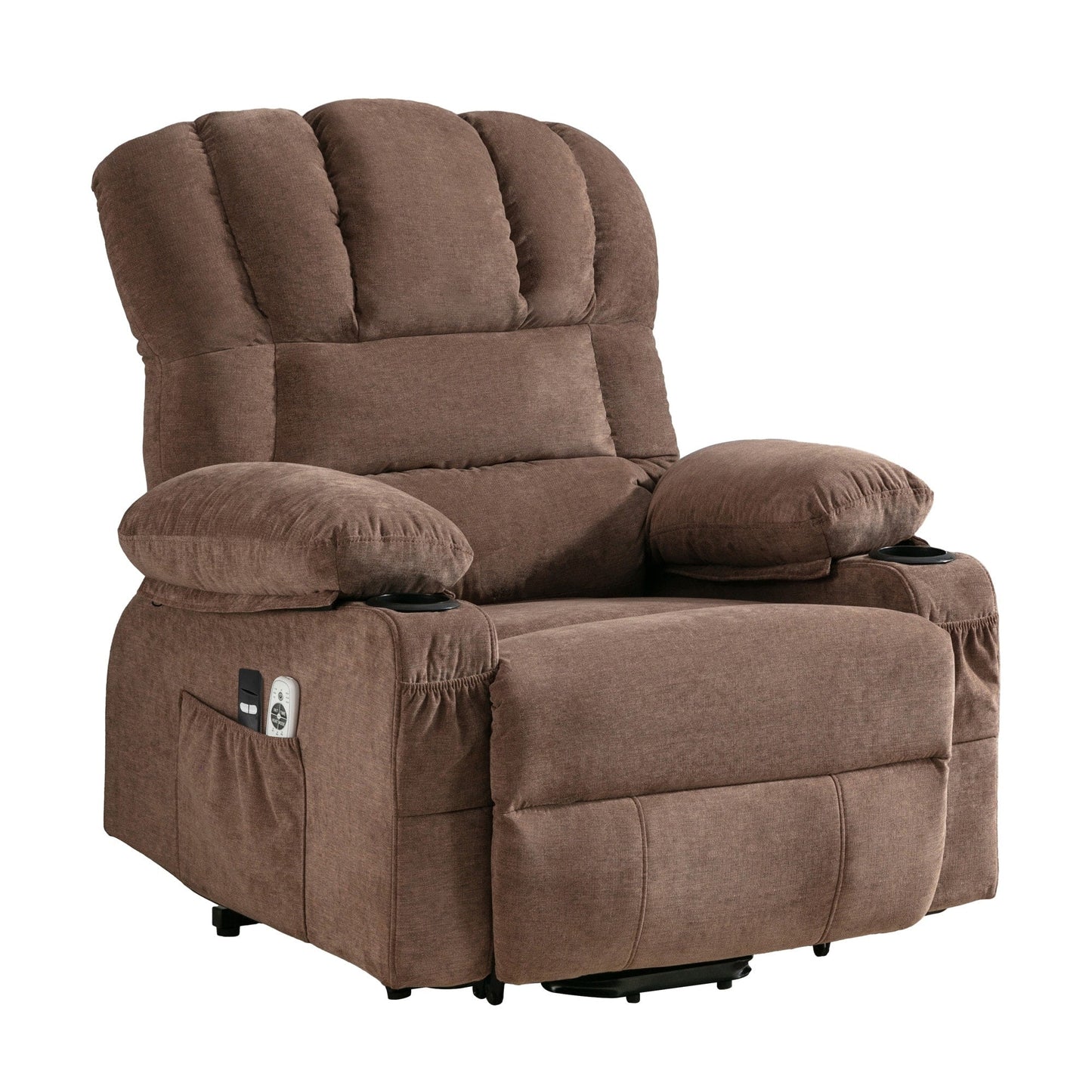 Fauteuil de massage électrique releveur, adapté aux personnes âgées, avec fonctions de chauffage et de vibration, et port USB.