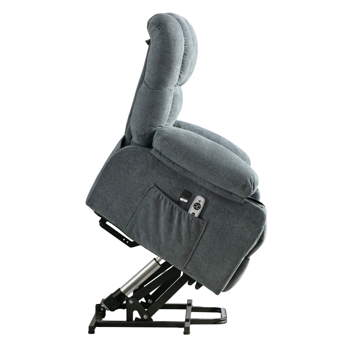 Fauteuil de massage électrique, adapté aux personnes âgées, avec fonctions de chauffage et de vibration, avec USB