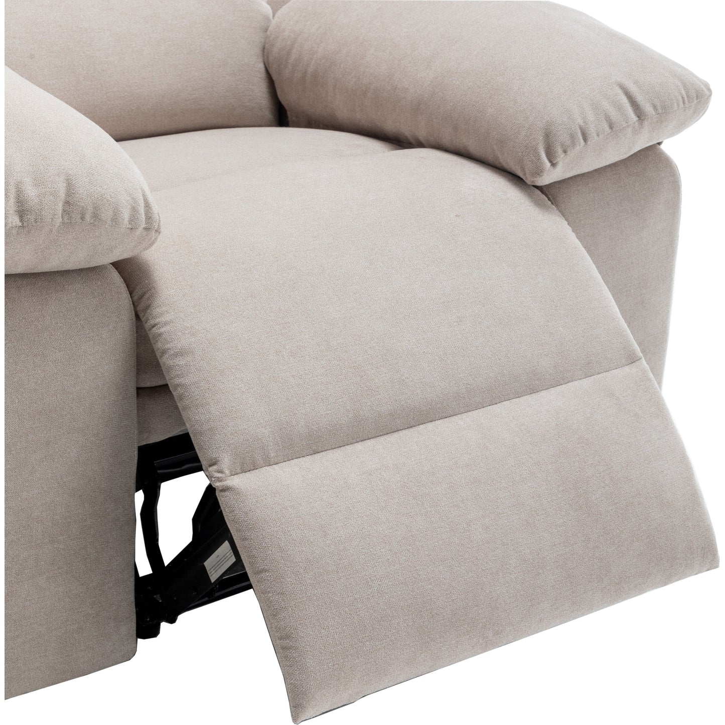 Fauteuil releveur électrique pour personnes âgées avec massage réglable et fonction chauffante, position infinie et poche latérale pour salon