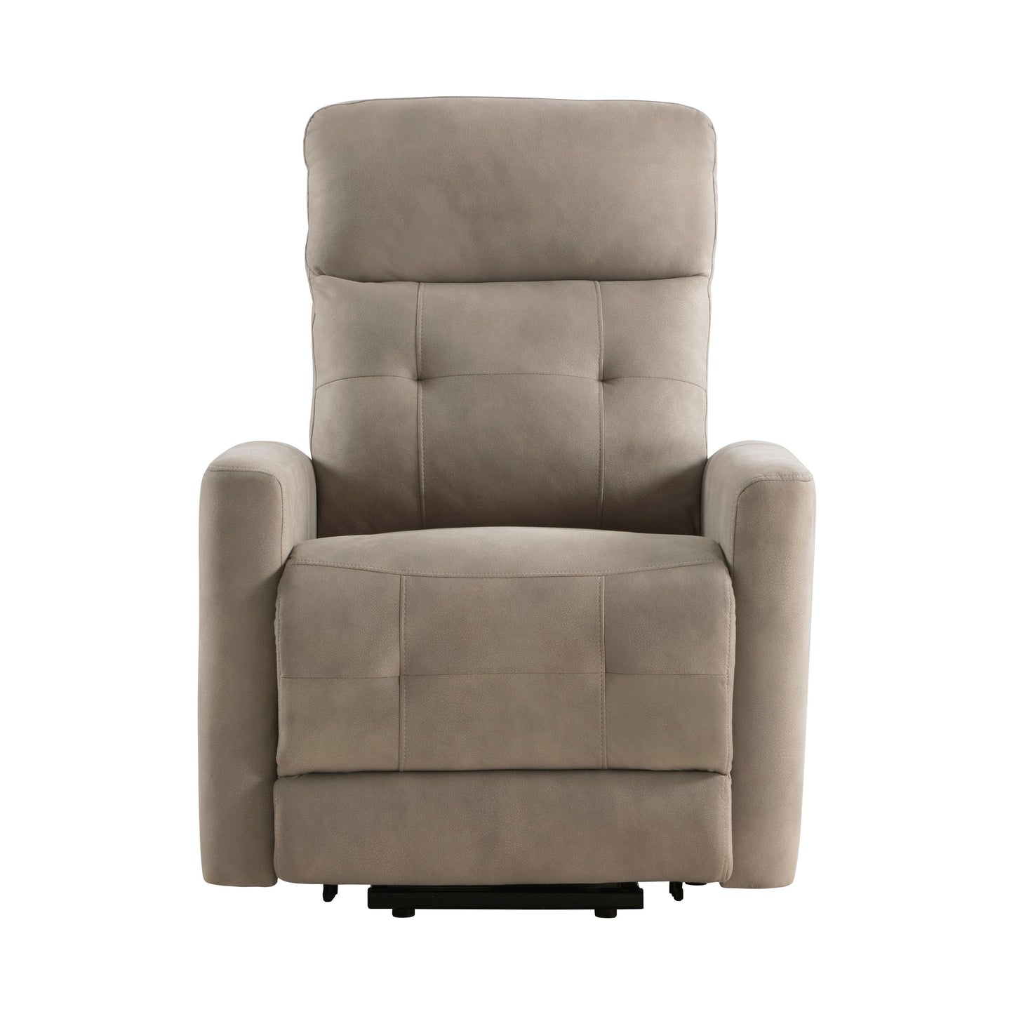 Fauteuil releveur électrique avec massage et confort thermique, revêtement en microfibre marron, fauteuil inclinable électrique pour salon