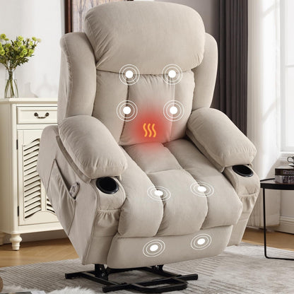 Fauteuils releveurs électriques, fauteuils inclinables, massage thermique, port USB, télécommande