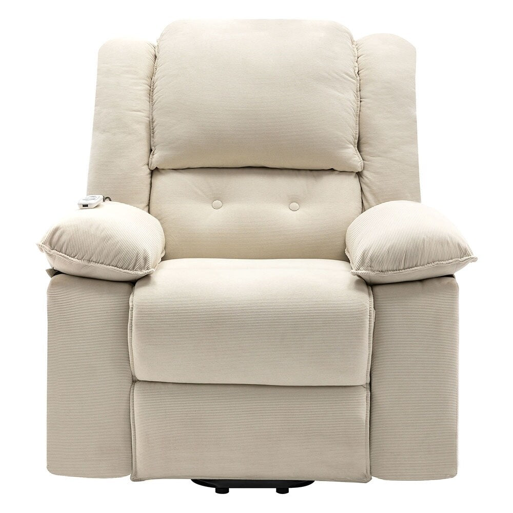 Fauteuil inclinable de massage Power Lift avec chaleur, massage par vibrations et rangement