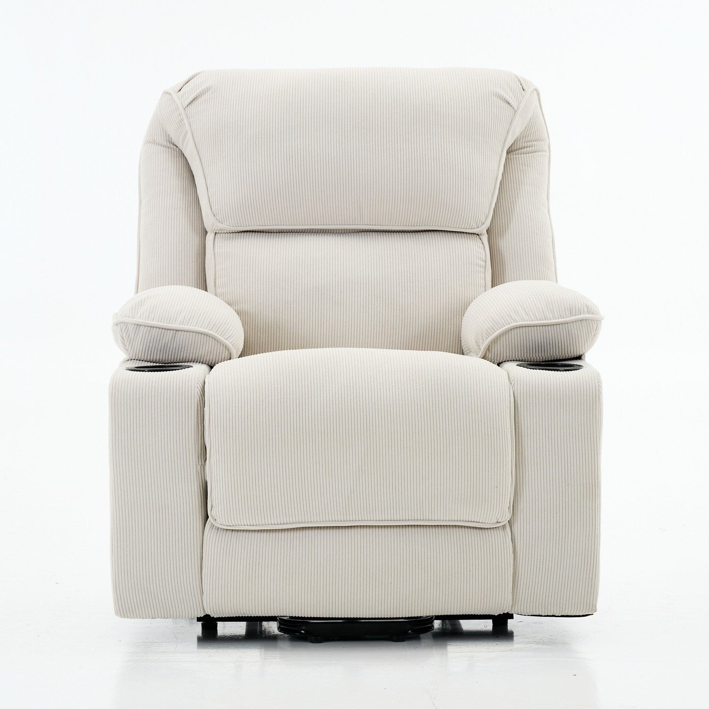 Fauteuil inclinable releveur électrique - Télécommande avec massage thermique, cuir synthétique, poches latérales - Fauteuil d'assistance à la mobilité pour personnes âgées