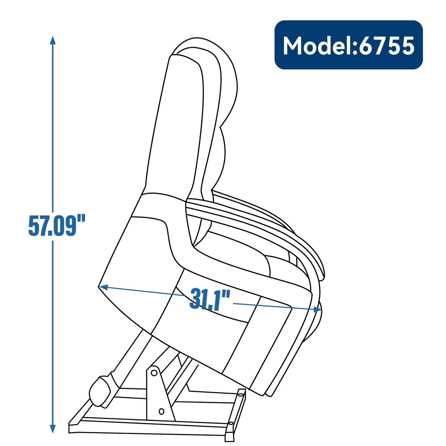 Fauteuil inclinable électrique à double moteur, positions infinies, avec accoudoirs en bois massif, massage thermique et mécanisme de mouvement robuste