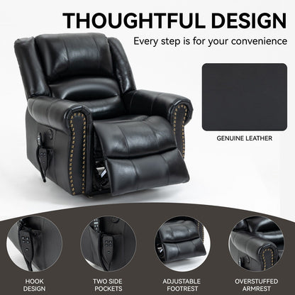 Fauteuil inclinable électrique avec relevage et massage thermique