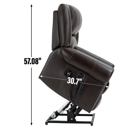 Fauteuil inclinable électrique avec relevage et massage thermique