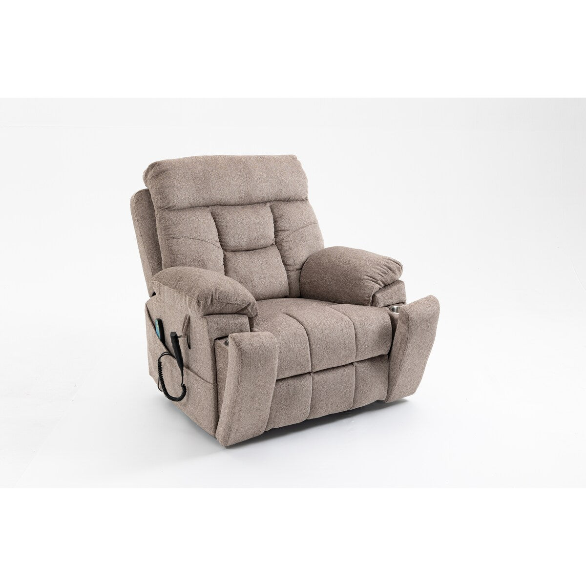 Fauteuil inclinable électrique avec relevage électrique, massage et chauffage, fauteuil inclinable à double moteur, fauteuil inclinable électrique avec porte-gobelets et poche, 400 lb