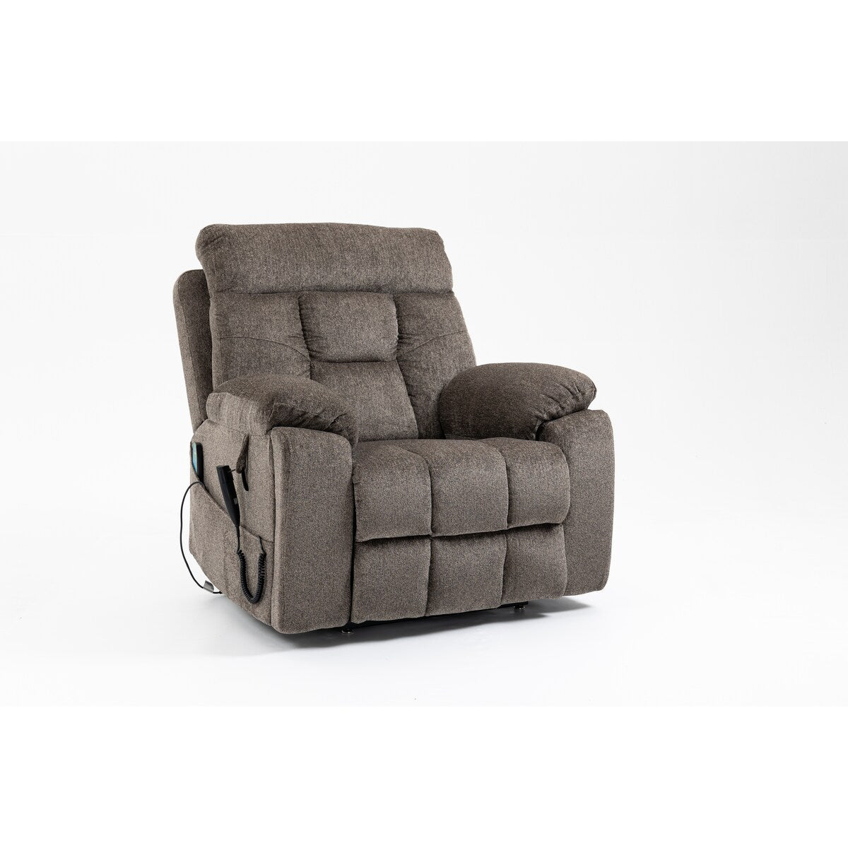 Fauteuil inclinable électrique avec relevage électrique, massage et chauffage, fauteuil inclinable à double moteur, fauteuil inclinable électrique avec porte-gobelets et poche, 400 lb
