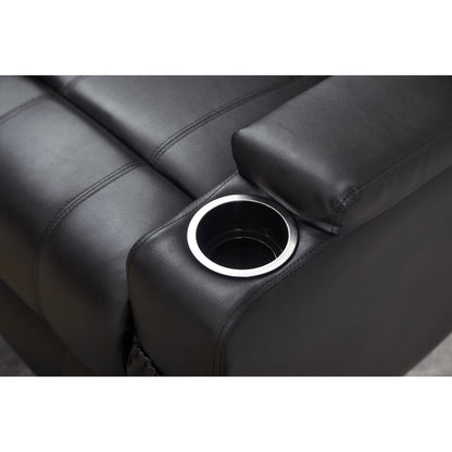 Fauteuil inclinable électrique en cuir synthétique pour personnes âgées