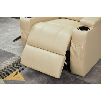 Fauteuil inclinable électrique en cuir synthétique pour personnes âgées