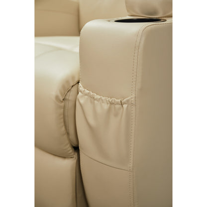 Fauteuil inclinable électrique en cuir synthétique pour personnes âgées