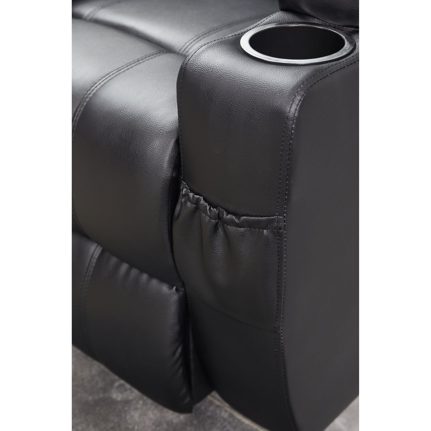 Fauteuil inclinable électrique en cuir synthétique pour personnes âgées