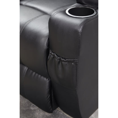 Fauteuil inclinable électrique en cuir synthétique pour personnes âgées