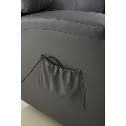 Fauteuil inclinable électrique en cuir synthétique pour personnes âgées