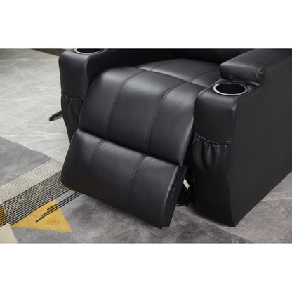 Fauteuil inclinable électrique en cuir synthétique pour personnes âgées