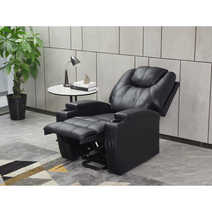 Fauteuil inclinable électrique en cuir synthétique pour personnes âgées