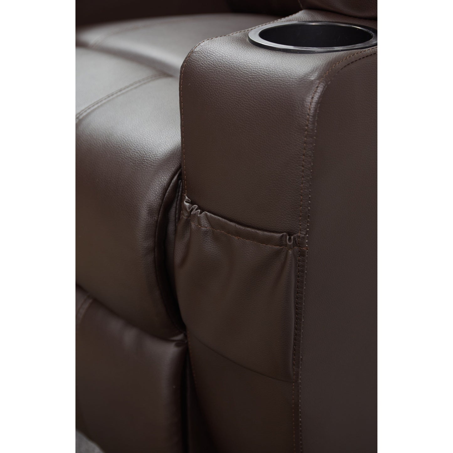 Fauteuil inclinable électrique en cuir synthétique pour personnes âgées