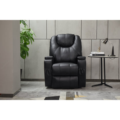 Fauteuil inclinable électrique en cuir synthétique pour personnes âgées
