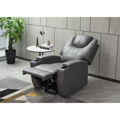 Fauteuil inclinable électrique en cuir synthétique pour personnes âgées