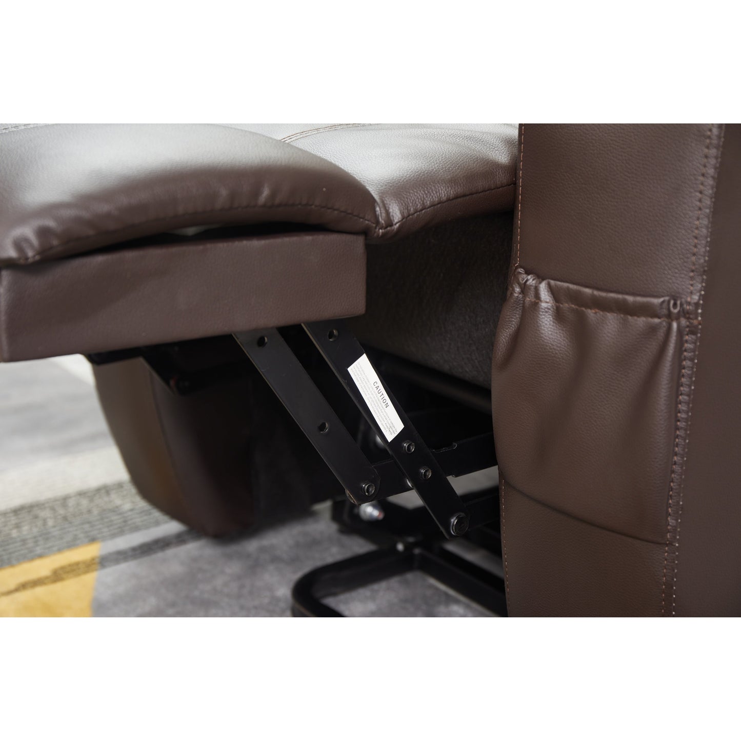 Fauteuil inclinable électrique en cuir synthétique pour personnes âgées