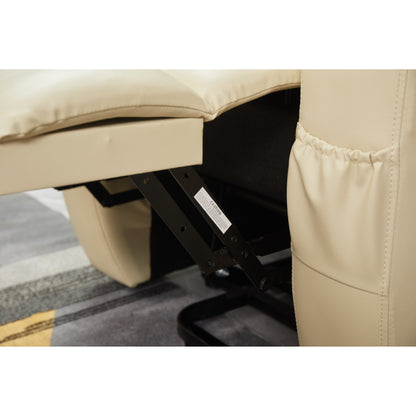 Fauteuil inclinable électrique en cuir synthétique pour personnes âgées