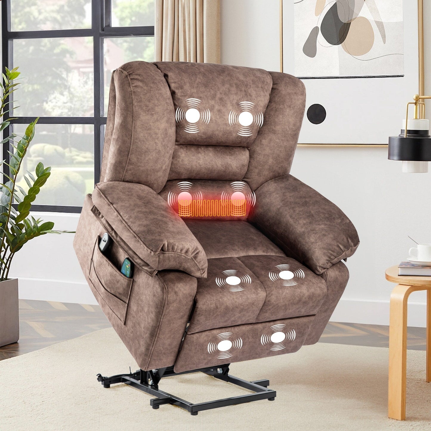 Fauteuil inclinable électrique pour personnes âgées avec fonction massage