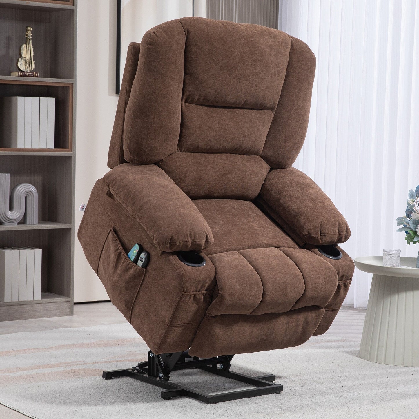 Fauteuil inclinable électrique avec massage par vibrations