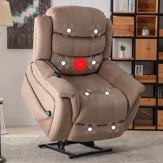 Fauteuil inclinable électrique pour personnes âgées avec massage et chaleur