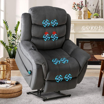 Fauteuil inclinable électrique pour personnes âgées avec massage et chaleur