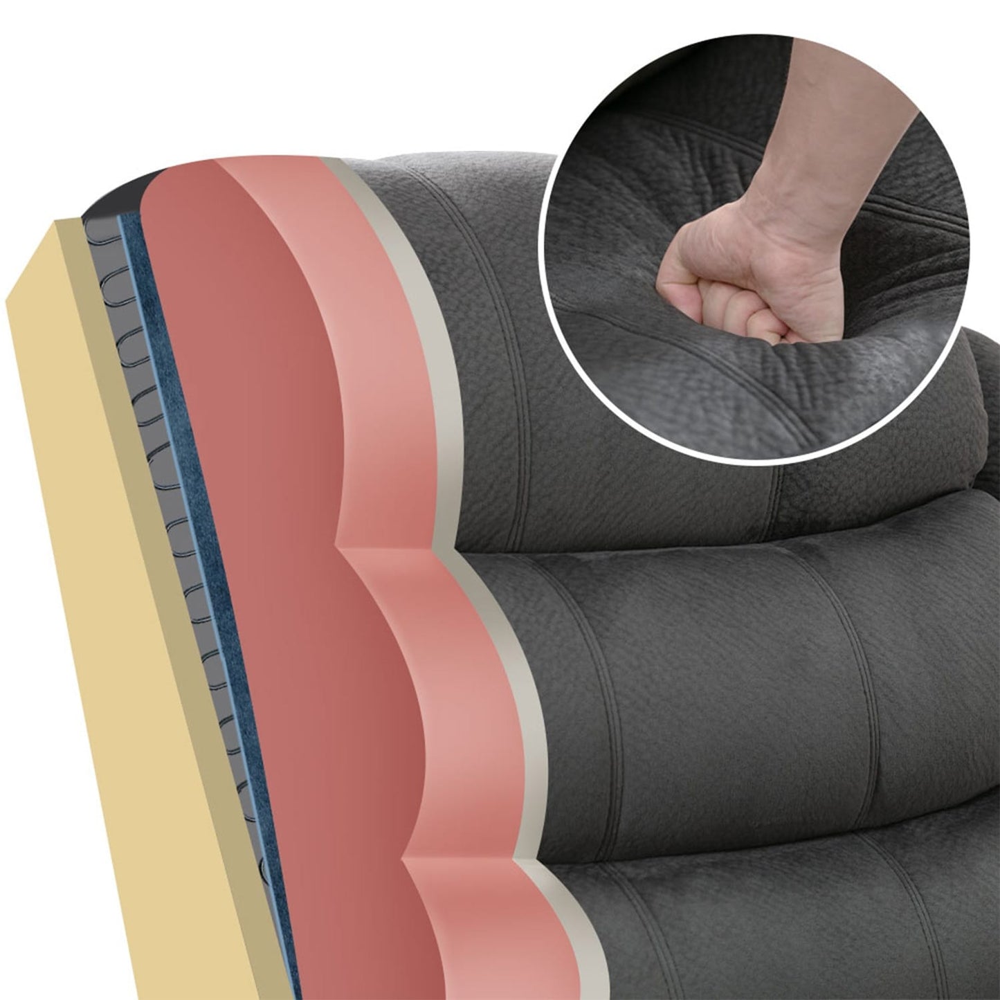 Fauteuil inclinable électrique pour personnes âgées avec massage et chaleur