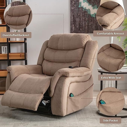 Fauteuil inclinable électrique pour personnes âgées avec massage et chaleur