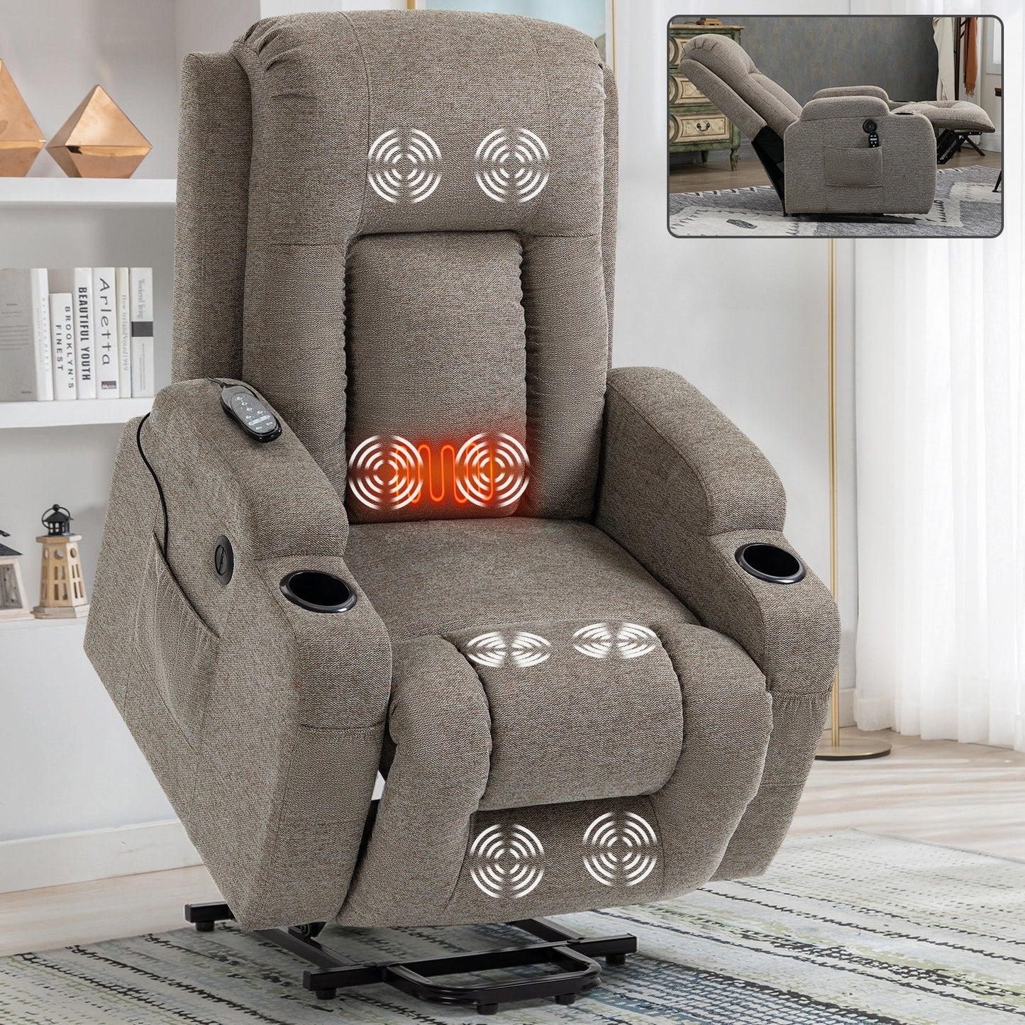 Fauteuil inclinable électrique pour personnes âgées