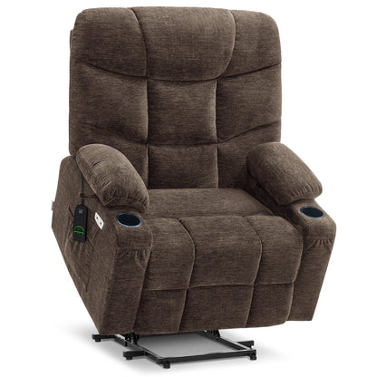 Fauteuil inclinable électrique pour personnes âgées, en tissu