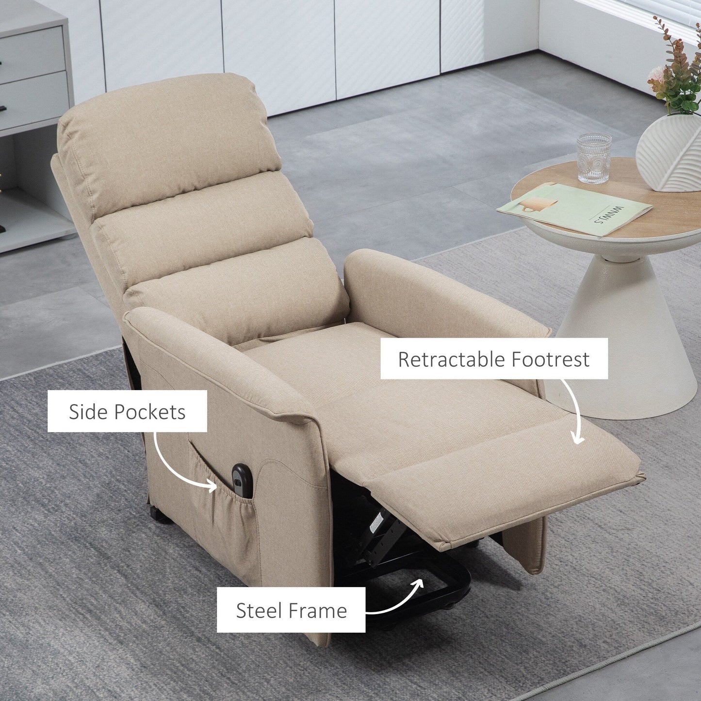 Fauteuil inclinable électrique pour personnes âgées