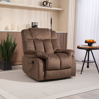 Fauteuil inclinable électrique pour personnes âgées, fauteuil inclinable robuste avec mécanisme de mouvement de sécurité et rembourrage confortable