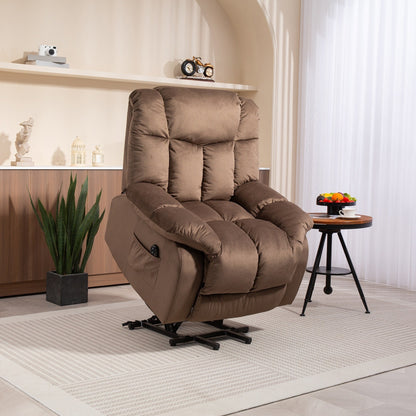 Fauteuil inclinable électrique pour personnes âgées, fauteuil inclinable robuste avec mécanisme de mouvement de sécurité et rembourrage confortable