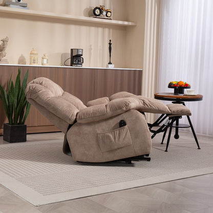 Fauteuil inclinable électrique pour personnes âgées, fauteuil inclinable robuste avec mécanisme de mouvement de sécurité et rembourrage confortable