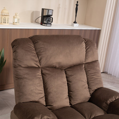 Fauteuil inclinable électrique pour personnes âgées, fauteuil inclinable robuste avec mécanisme de mouvement de sécurité et rembourrage confortable