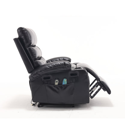 Fauteuil inclinable électrique avec massage à 4 directions, chauffage et minuterie