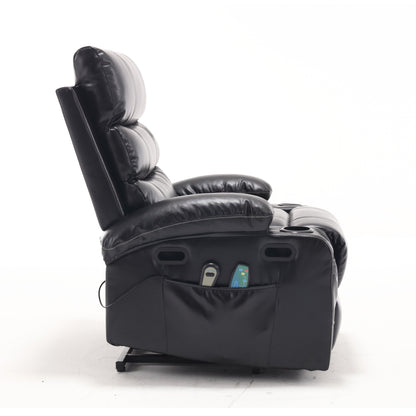 Fauteuil inclinable électrique avec massage à 4 directions, chauffage et minuterie