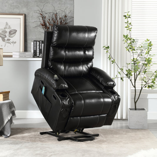 Fauteuil inclinable électrique avec massage à 4 directions, chauffage et minuterie