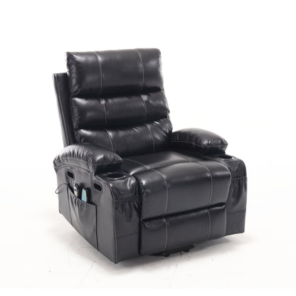 Fauteuil inclinable électrique avec massage à 4 directions, chauffage et minuterie