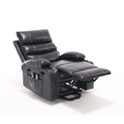 Fauteuil inclinable électrique avec massage à 4 directions, chauffage et minuterie