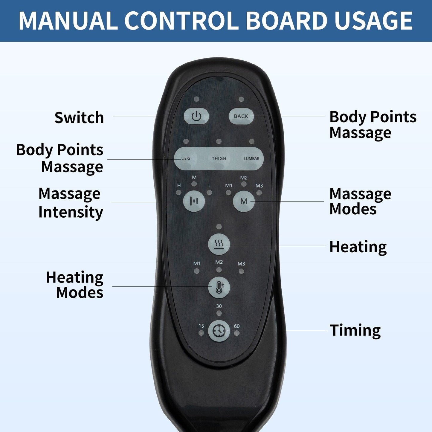 Fauteuil inclinable électrique avec massage par vibrations à 8 points, chauffage lombaire, deux ports USB et porte-gobelets en acier inoxydable