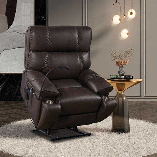 Fauteuil inclinable électrique avec deux moteurs OKIN, inclinaison infinie, massage et chauffage