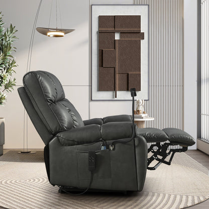 Fauteuil inclinable électrique avec deux moteurs OKIN, inclinaison infinie, massage et chauffage