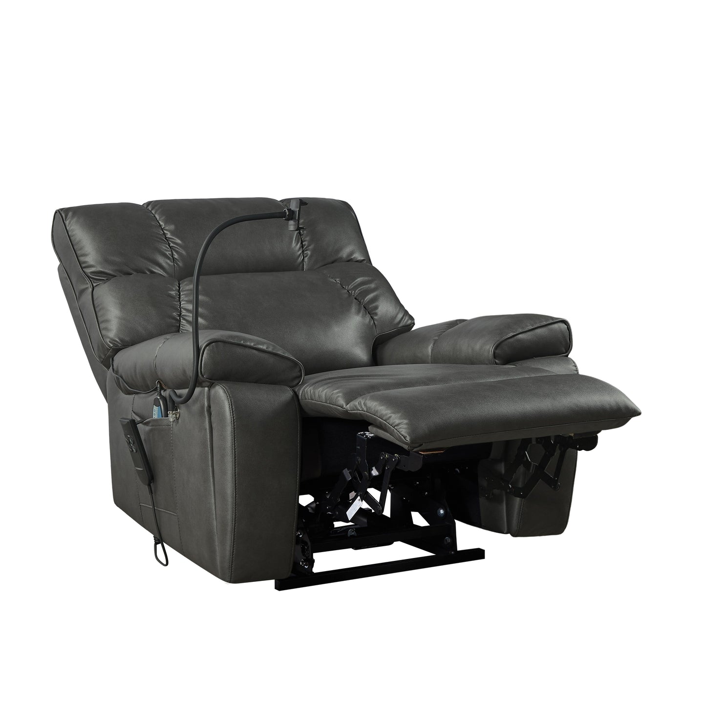 Fauteuil inclinable électrique avec deux moteurs OKIN, inclinaison infinie, massage et chauffage